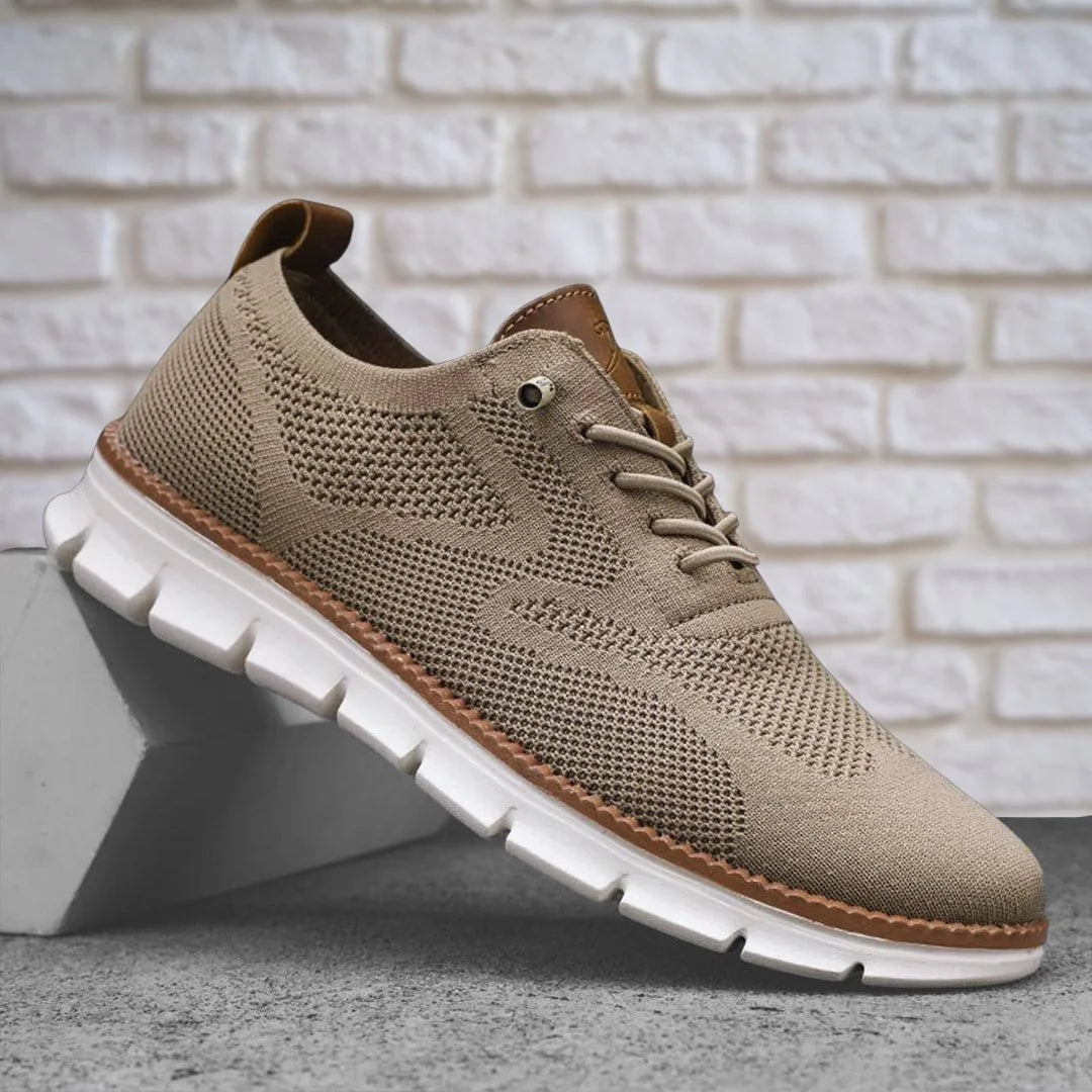Samuel | Men's Walking Shoes Knit Lace Up Wide Toe Box