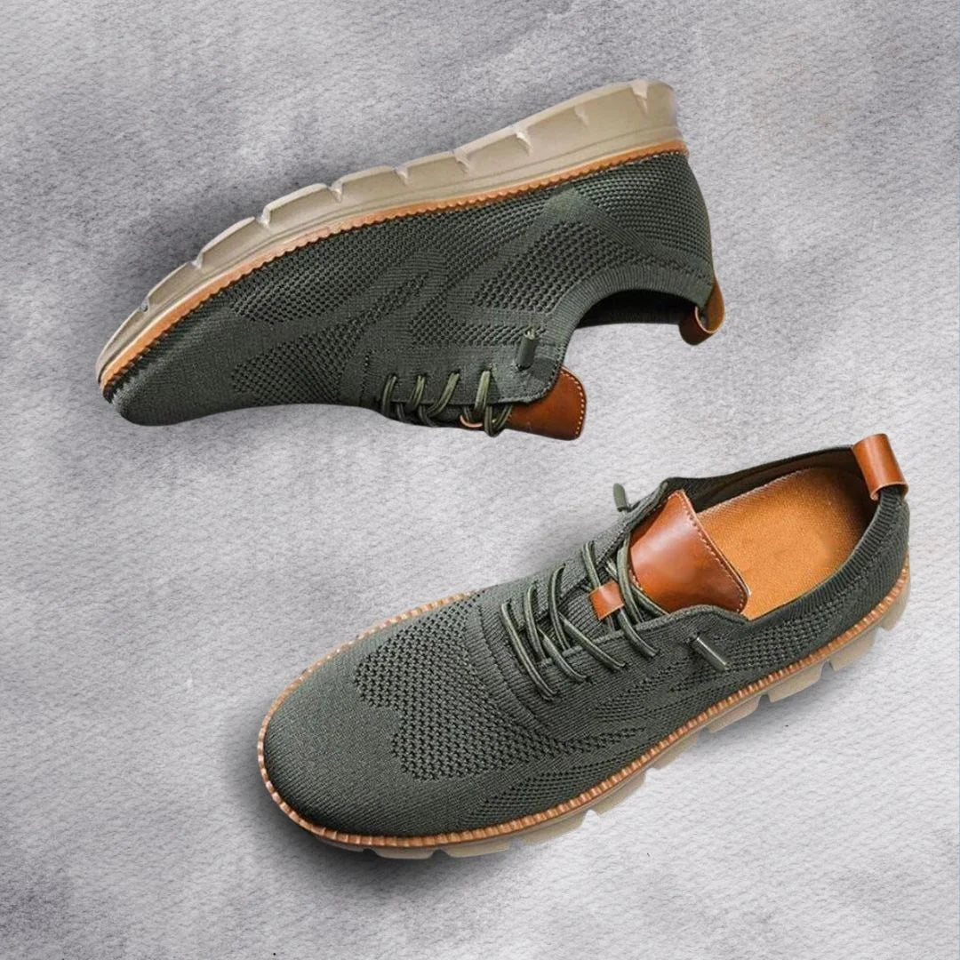 Samuel | Men's Walking Shoes Knit Lace Up Wide Toe Box