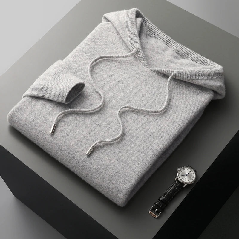 Wade | Men's Hooded Sweater Knit Pullover Hoodie