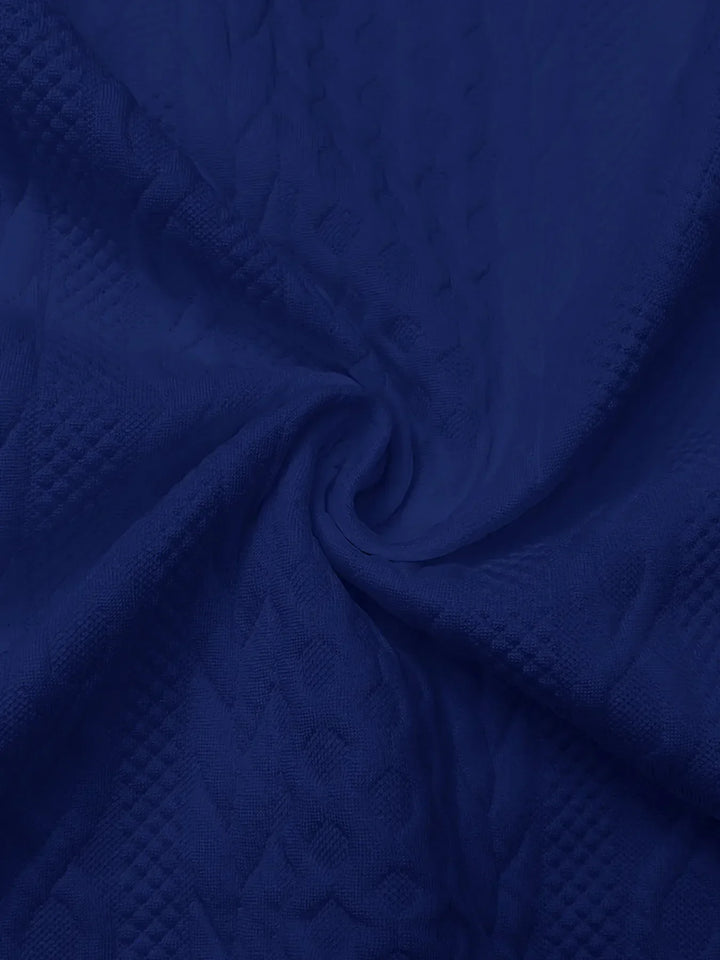 Yasmin | Women's Hooded Jacket Cable Texture Bomber Jacket