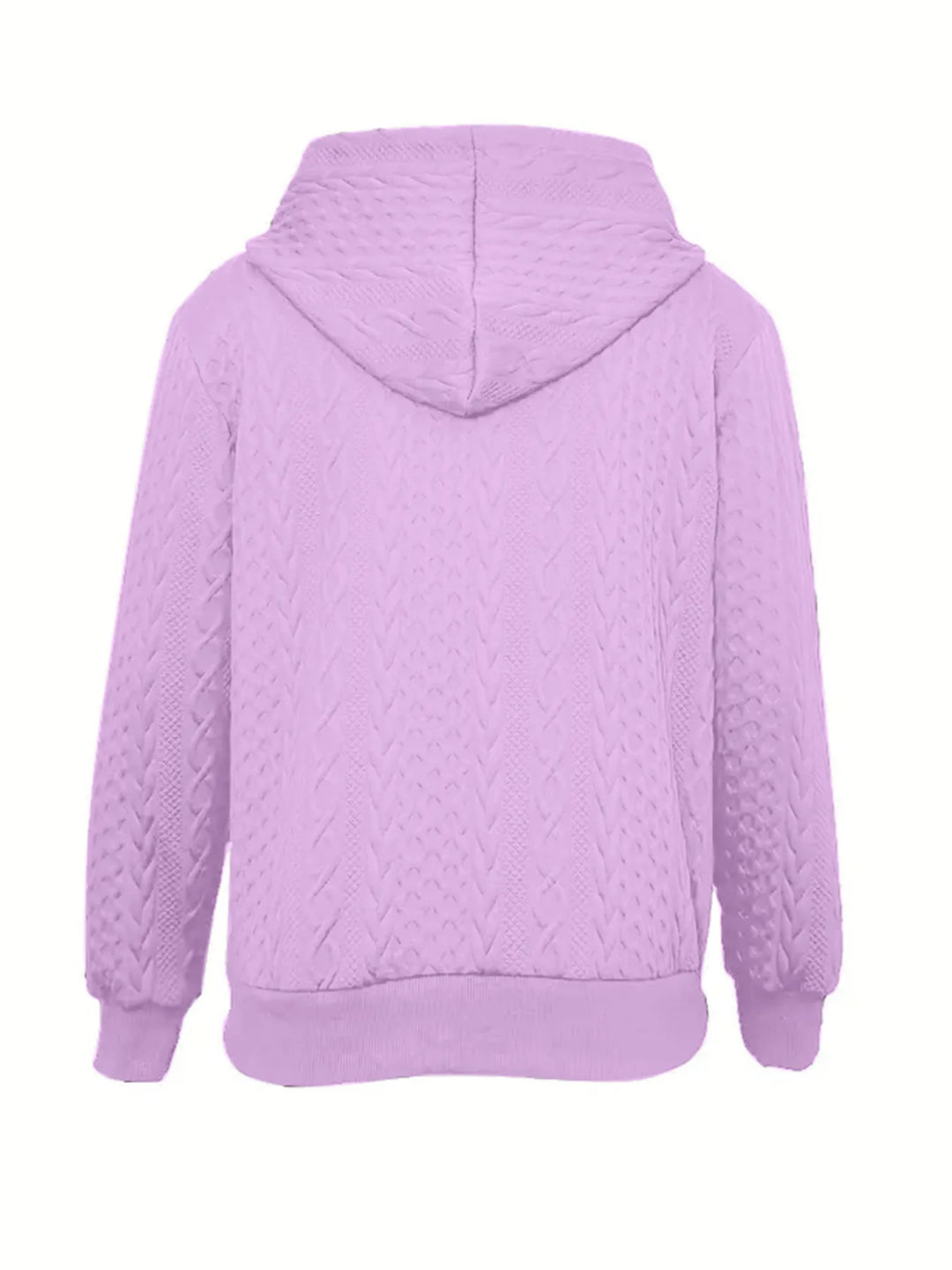 Yasmin | Women's Hooded Jacket Cable Texture Bomber Jacket