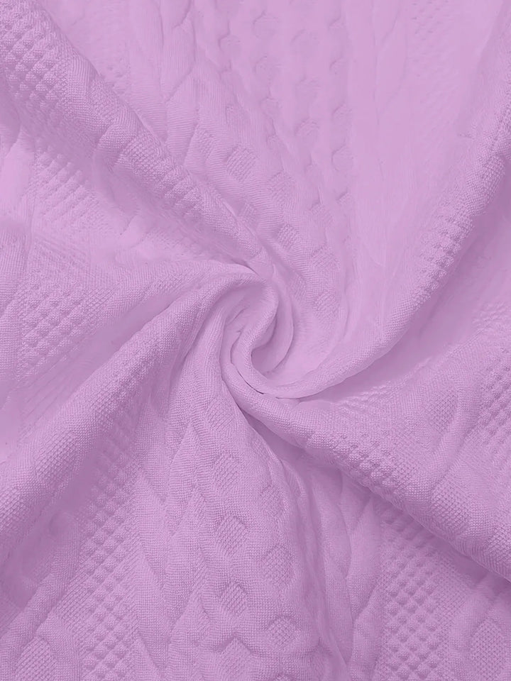 Yasmin | Women's Hooded Jacket Cable Texture Bomber Jacket