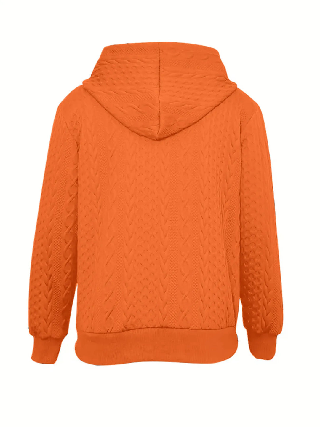 Yasmin | Women's Hooded Jacket Cable Texture Bomber Jacket